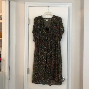 Anthropologie Floral Midi Dress, S, NWOT